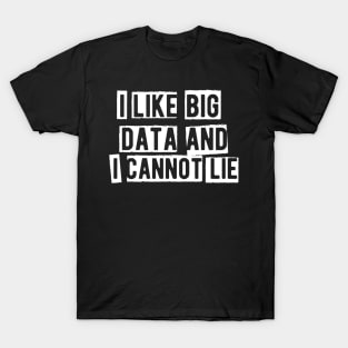 Data Analyst - I like big data and I cannot lie T-Shirt